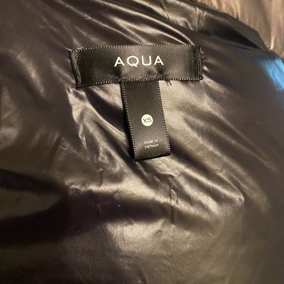 Aqua platinum down puffer jacket with removable hood xs - Picture 4 of 6